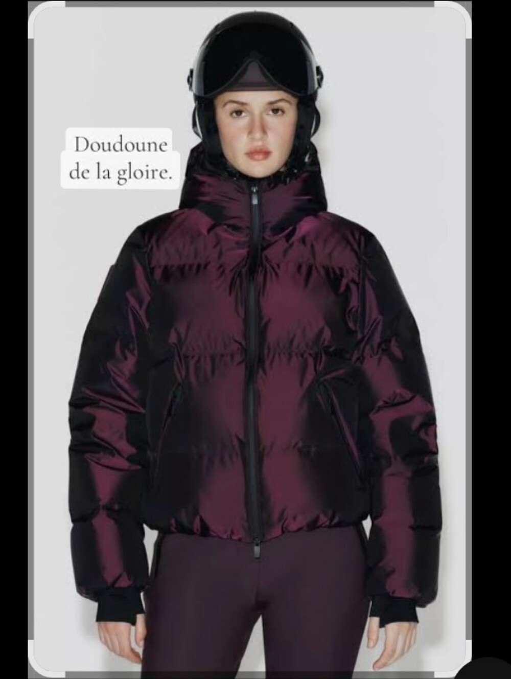 Zara Recco Water And Wind Resistant Ski Jacket Burgundy